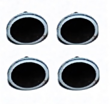 NPE Modellbau NZ55301 - H0 - Puffer mit weißen Pufferringen (4 Stück)